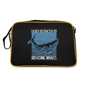 Whale Watchers - Retro Bag - black/gold - Back