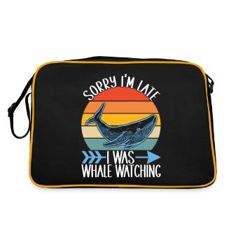 Whale Watchers - Retro Bag - black/gold - Back