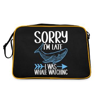 Whale Watchers - Retro Bag - black/gold - Back