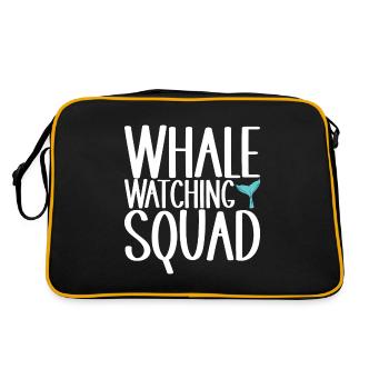 Whale Watchers - Retro Bag - black/gold - Back