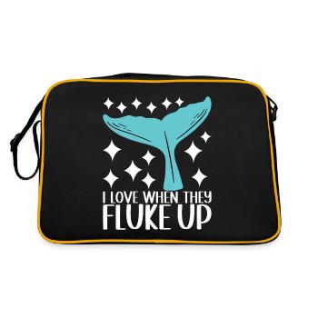 Whale Watchers - Retro Bag - black/gold - Back