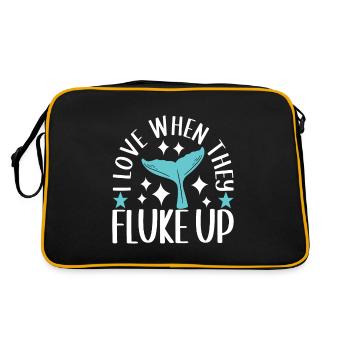 Whale Watchers - Retro Bag - black/gold - Back