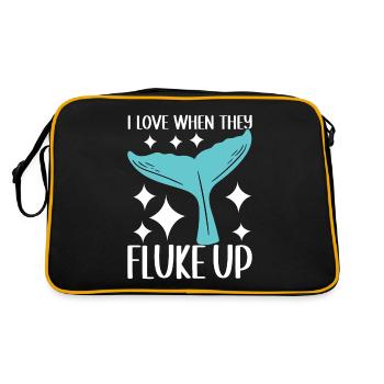 Whale Watchers - Retro Bag - black/gold - Back