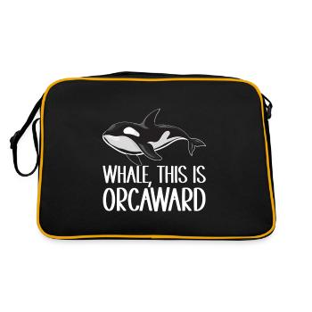 Whale Watchers - Retro Bag - black/gold - Back