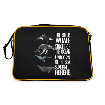 Whale Watchers - Retro Bag - black/gold - Back