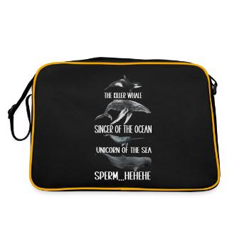 Whale Watchers - Retro Bag - black/gold - Back