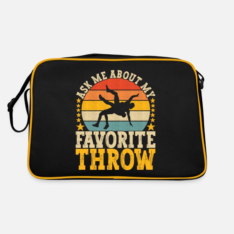 Wrestling Ringen Ringer Retro Tasche