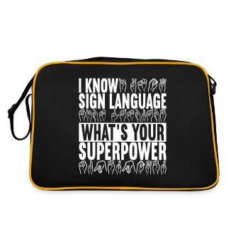 Sourds, sourds et sourds muets - Sac Retro - noir/or - Dos