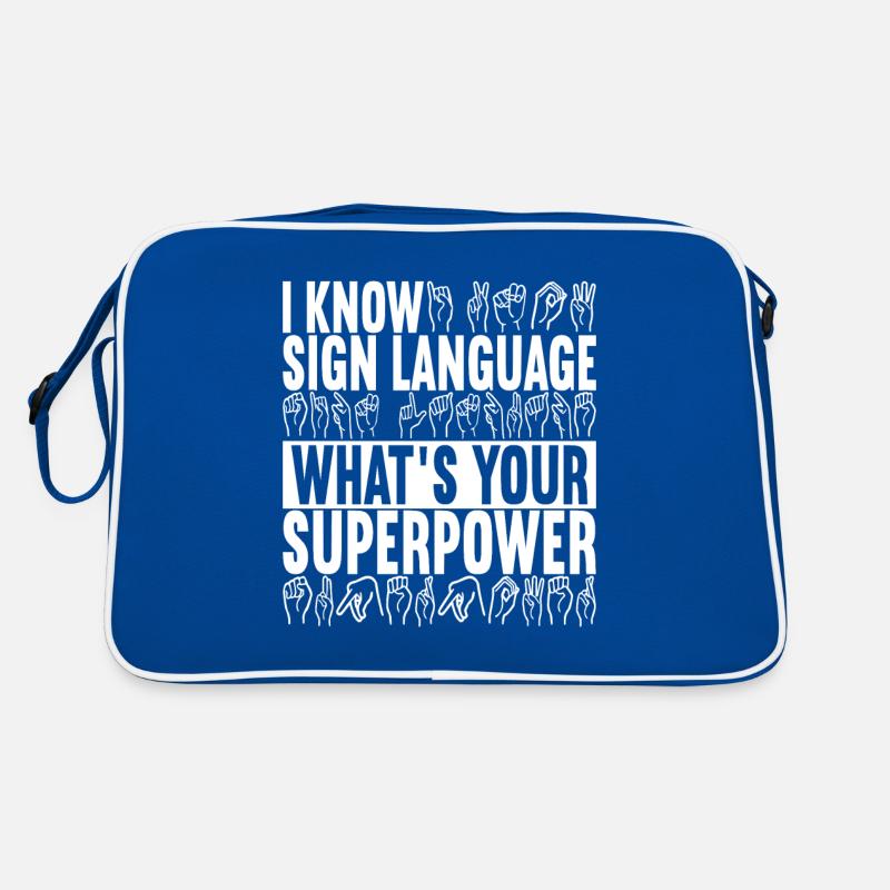 Deaf Deaf and Dumb Deaf Retro Bag