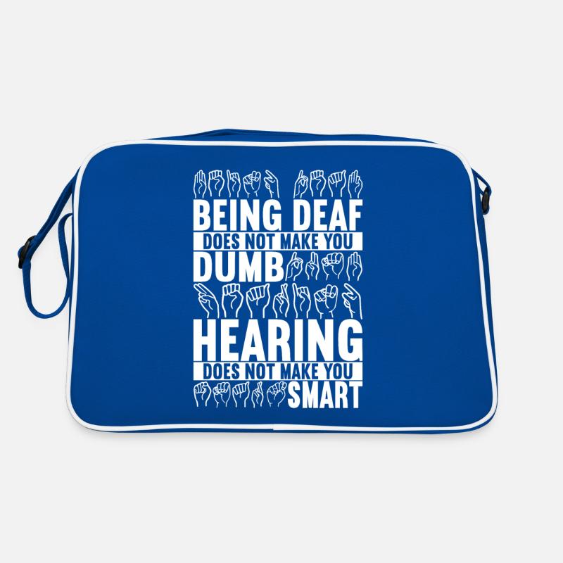 Taub Taubstumm Deaf Retro Tasche