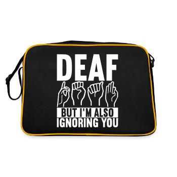 Sourds sourds muets sourds - Sac Retro - noir/or - Dos
