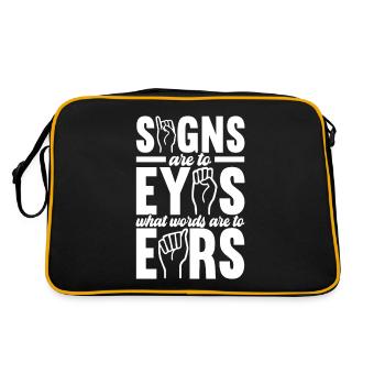 Sourds sourds muets sourds - Sac Retro - noir/or - Dos