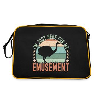 Emu Strauss - Sac Retro - noir/or - Dos
