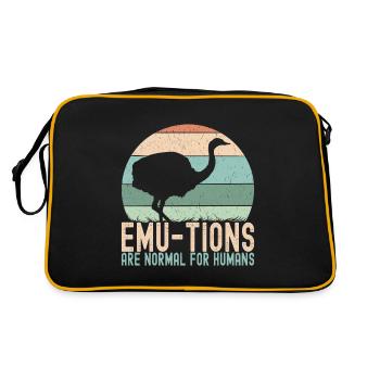 Emu Strauss - Sac Retro - noir/or - Dos
