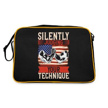 Arm wrestling arm wrestling - Retro Bag - black/gold - Back