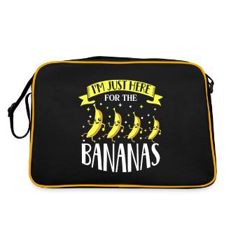 Je suis là pour les bananes - Sac Retro - noir/or - Dos