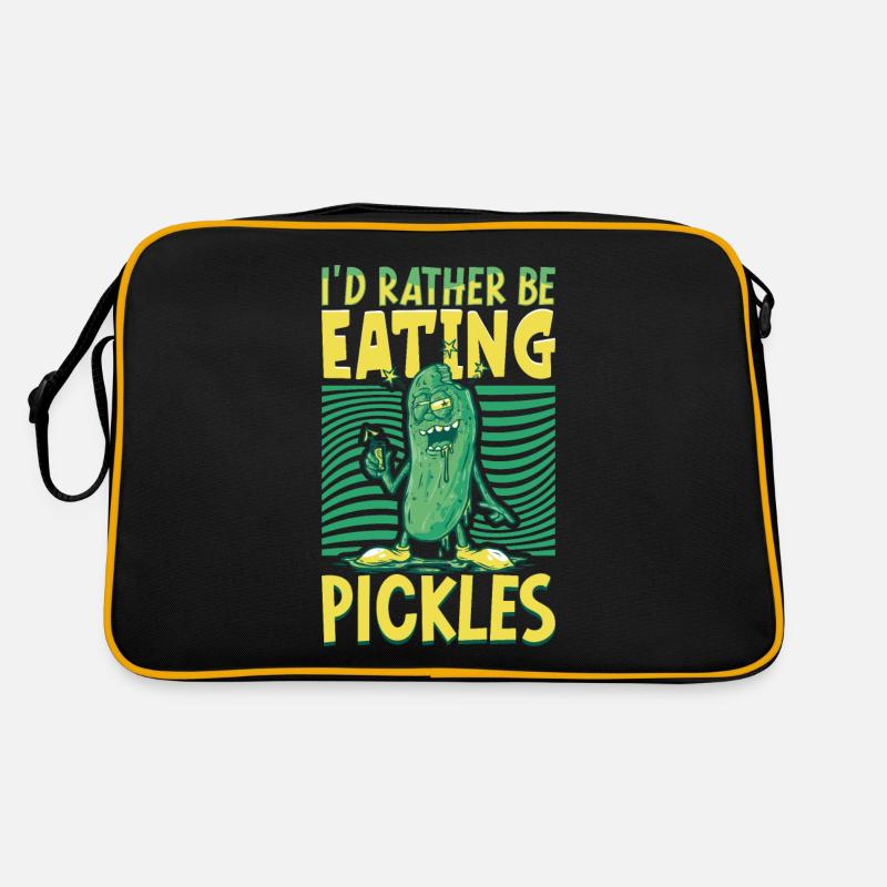 Je préfère manger des cornichons - Concombres Sac Retro