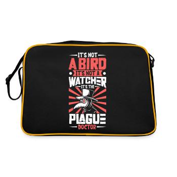 It's not a bird - Plague Doctor - Retro Bag - black/gold - Back