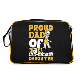 Père fier - jambe prothétique - Sac Retro - noir/or - Dos