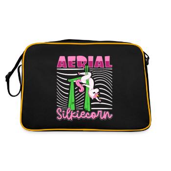 Soie aérienne - Silkiecorn aérien - Sac Retro - noir/or - Dos