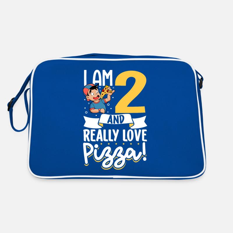 Ich bin 2 - Jungen Pizza Retro Tasche