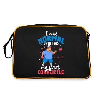 J’étais normal jusqu’au Cornzizzle - Cornhole - Sac Retro - noir/or - Dos