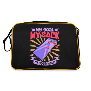 Mon sac dans ton trou - Cornhole - Sac Retro - noir/or - Dos