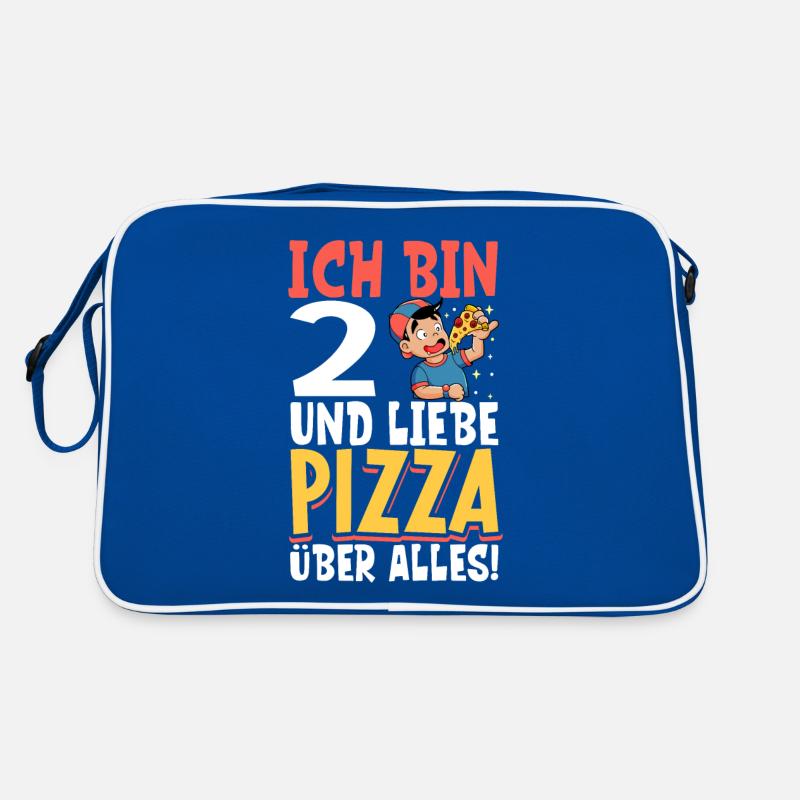 Ich bin 2 - Jungen Pizza Retro Tasche
