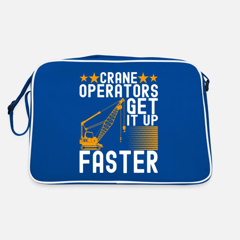 Kranführer Kranfahrer Retro Tasche