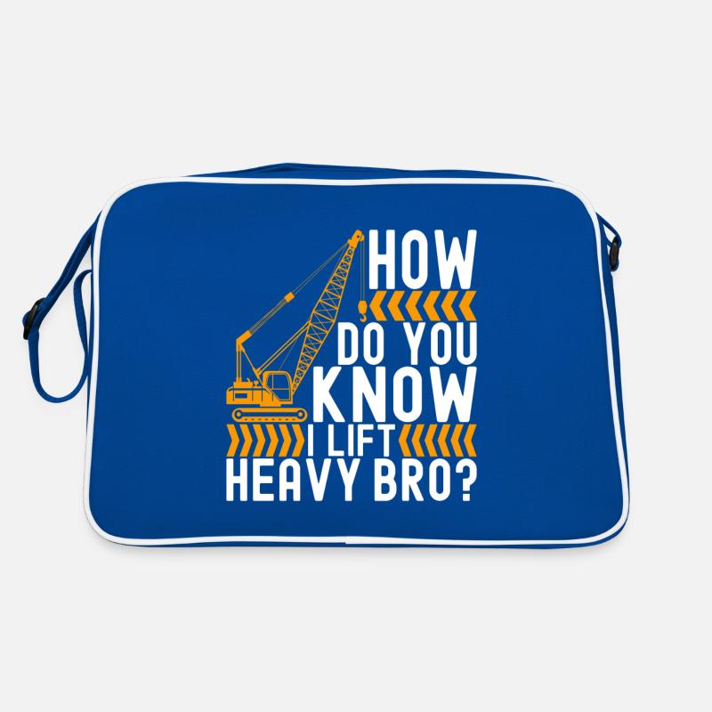 Crane operator Crane driver Retro Bag