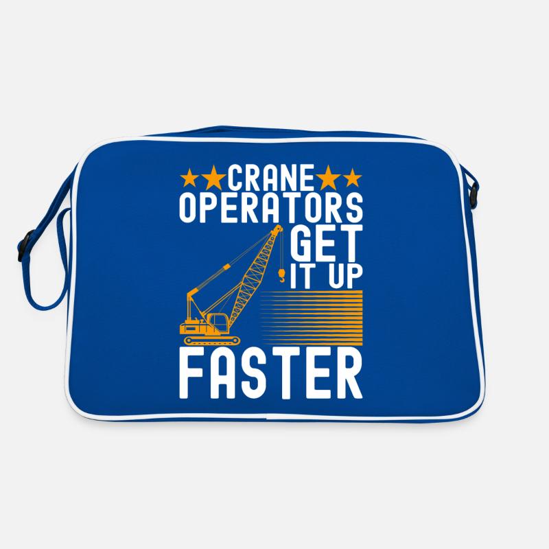 Crane operator Crane driver Retro Bag