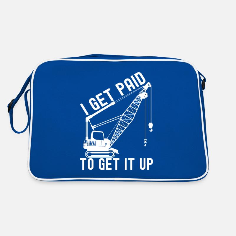 Kranführer Kranfahrer Retro Tasche