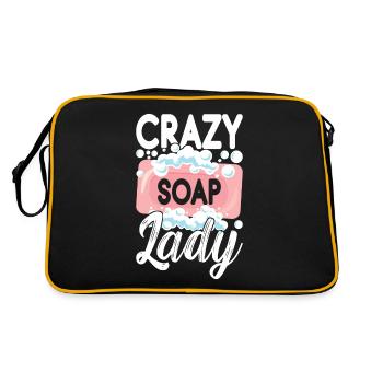 Savonnier fabrication de savon - Sac Retro - noir/or - Dos