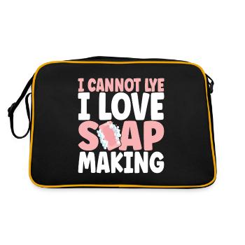 Savonnier fabrication de savon - Sac Retro - noir/or - Dos
