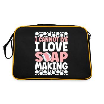Savonnier fabrication de savon - Sac Retro - noir/or - Dos