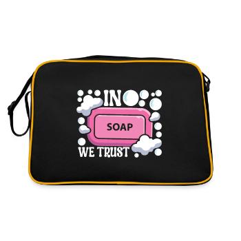 Savonnier fabrication de savon - Sac Retro - noir/or - Dos