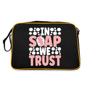 Savonnier fabrication de savon - Sac Retro - noir/or - Dos