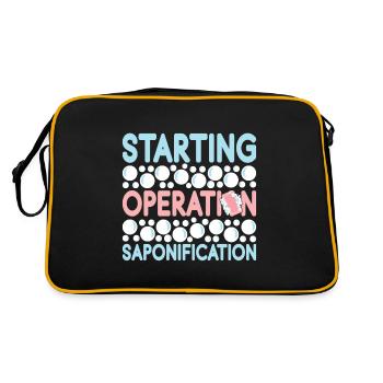 Savonnier fabrication de savon - Sac Retro - noir/or - Dos
