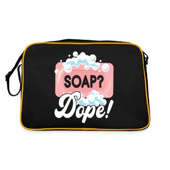 Savonnier fabrication de savon - Sac Retro - noir/or - Dos