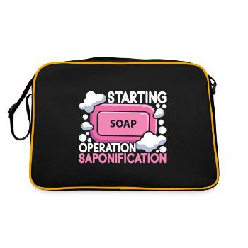Savonnier fabrication de savon - Sac Retro - noir/or - Dos