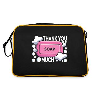 Savonnier fabrication de savon - Sac Retro - noir/or - Dos