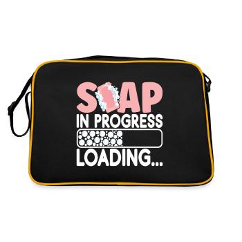 Savonnier fabrication de savon - Sac Retro - noir/or - Dos