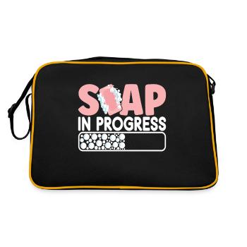 Savonnier fabrication de savon - Sac Retro - noir/or - Dos