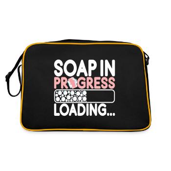Savonnier fabrication de savon - Sac Retro - noir/or - Dos