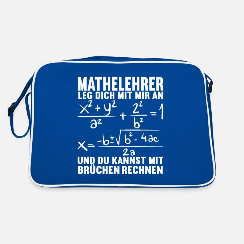 Mathe Mathelehrer Retro Tasche