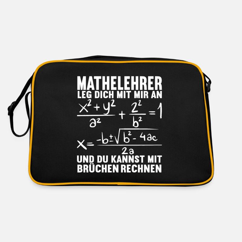 Mathe Mathelehrer Retro Tasche