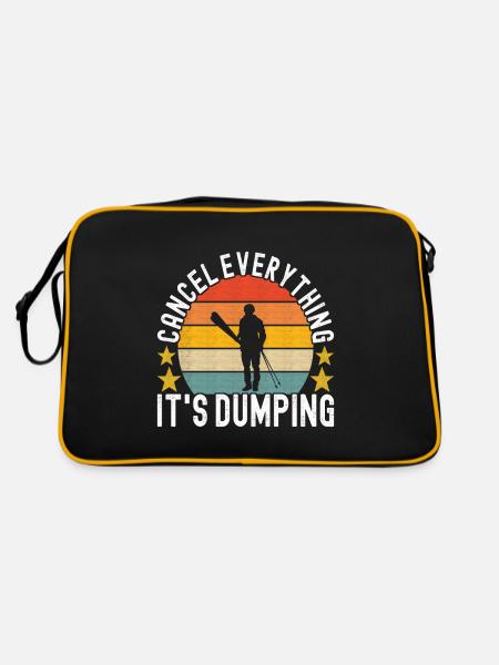 Skiers - Retro Bag - black/gold - Back