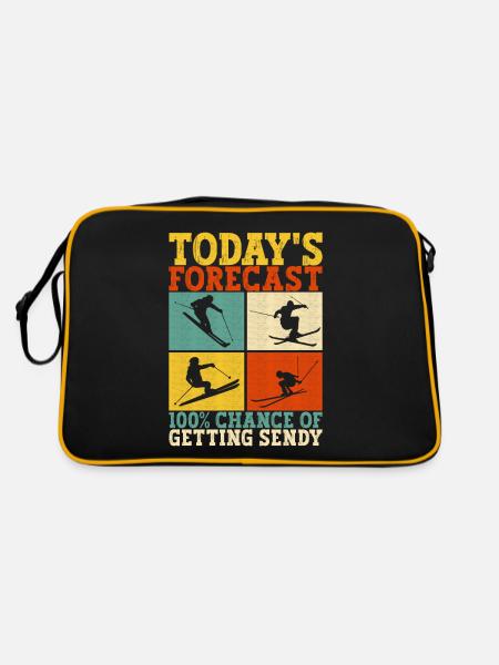 Skiers - Retro Bag - black/gold - Back