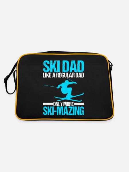 Skiers - Retro Bag - black/gold - Back
