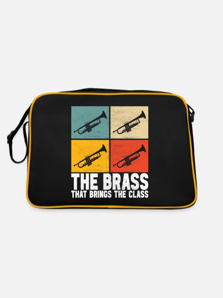 Trumpet Trumpet Player - Retro Bag - black/gold - Back